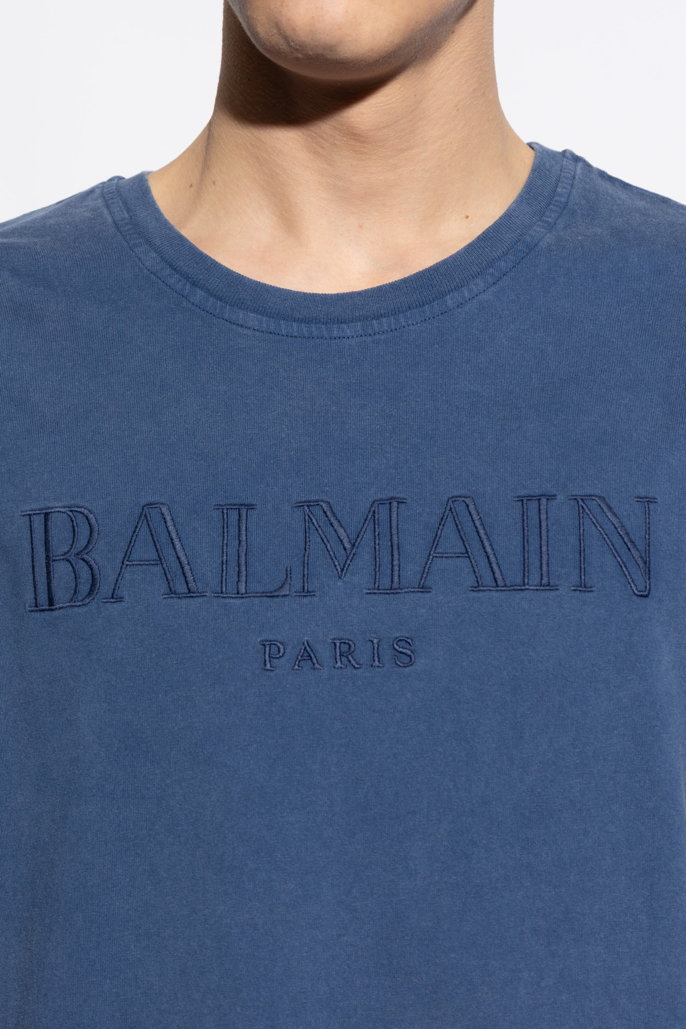 Balmain T-shirt with embroidered logo | Men's Clothing | Vitkac
